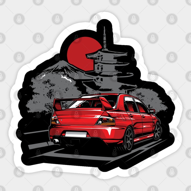 Mitsubishi Evolution Sticker by JDMAPEX